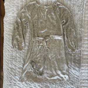 Banana republic silk dress animal print